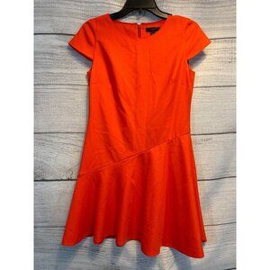 J.Crew Orange Fit & Flare Dress Size 0P